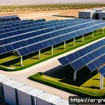 녹색산업 자격증 준비의 핵심 - A modern industrial facility in the Middle East, showcasing green manufacturing processes with solar...